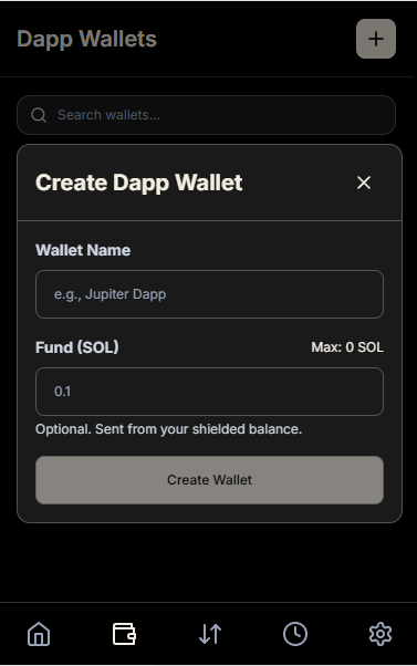 Create Dapp Wallet